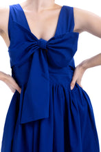 Load image into Gallery viewer, Carolyne Blue Bow Dress by Abôvian, Product type - Dress, Designed by Teress
