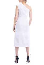 Load image into Gallery viewer, The Maia Midi Dress in White by Abôvian, Product type - Dress, Designed by Teress
