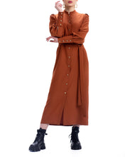 Load image into Gallery viewer, Caroline Orange Dress by Abôvian, Product type - Dress, Designed by Chill Fashion