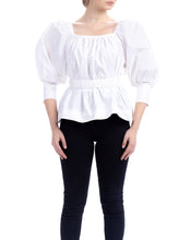 Load image into Gallery viewer, Amelia White Blouse by Abôvian, Product type - Top, Designed by Gabrielle1920