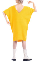 Load image into Gallery viewer, The Talia in Mustard Yellow by Abôvian, Product type - Dress, Designed by LOOM Weaving