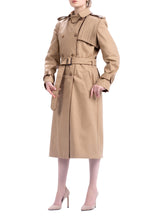Load image into Gallery viewer, Camille Beige Trenchcoat by Abôvian, Product type - Coat, Designed by Saharyan Collection
