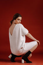 Load image into Gallery viewer, The Talia in White by Abôvian, Product type - Dress, Designed by LOOM Weaving