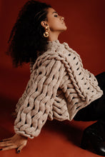 Load image into Gallery viewer, Wave Sweater in Light Beige by Abôvian, Product type - Sweater, Designed by LOOM Weaving