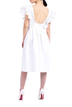 Load image into Gallery viewer, Butterfly White Dress by Abôvian, Product type - Dress, Designed by Saharyan Collection