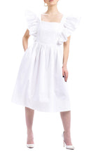 Load image into Gallery viewer, Butterfly White Dress by Abôvian, Product type - Dress, Designed by Saharyan Collection