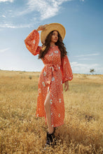 Load image into Gallery viewer, Chamila Orange Dress by Abôvian, Product type - Dress, Designed by AH Collection