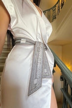 Load image into Gallery viewer, Audrina Silk White Dress by Abôvian, Product type - Dress, Designed by Saharyan Collection