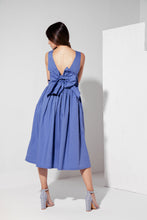 Load image into Gallery viewer, Carolyne Blue Bow Dress by Abôvian, Product type - Dress, Designed by Teress