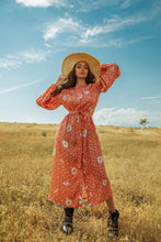 Load image into Gallery viewer, Chamila Orange Dress by Abôvian, Product type - Dress, Designed by AH Collection