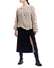 Load image into Gallery viewer, Wave Sweater in Light Beige by Abôvian, Product type - Sweater, Designed by LOOM Weaving