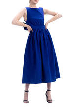 Load image into Gallery viewer, Carolyne Blue Bow Dress by Abôvian, Product type - Dress, Designed by Teress
