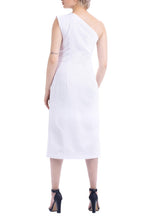 Load image into Gallery viewer, The Maia Midi Dress in White by Abôvian, Product type - Dress, Designed by Teress
