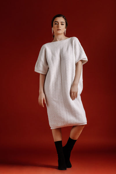 The Talia in White by Abôvian, Product type - Dress, Designed by LOOM Weaving