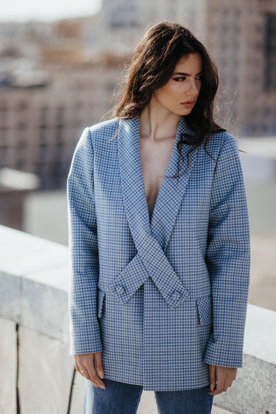 Margarita's Blazer in Blue by Abôvian, Product type - Jacket, Designed by Chill Fashion
