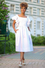 Load image into Gallery viewer, Butterfly White Dress by Abôvian, Product type - Dress, Designed by Saharyan Collection
