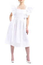Load image into Gallery viewer, Butterfly White Dress by Abôvian, Product type - Dress, Designed by Saharyan Collection
