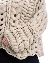 Load image into Gallery viewer, Wave Sweater in Light Beige by Abôvian, Product type - Sweater, Designed by LOOM Weaving
